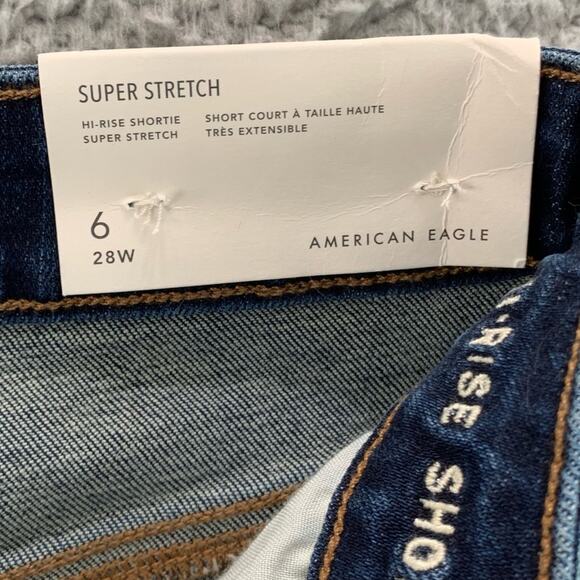 American Eagle Super Stretch Hi-Rise Shortie Women's Shorts  NWT  -   Size:  6 - Picture 11 of 14